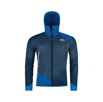 Pánská softshellová bunda Ortovox SWISWOOL COL BECCHEI HYBRID JKT MEN 60113 deep ocean modrá M
