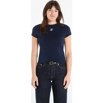 Tričko Tommy Hilfiger Script Slim Ss Tee Dark Night Navy L