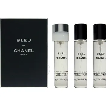 Kosmetická sada Chanel Bleu de Chanel Toaletní voda EDT, 3x20ml (3x náplň)