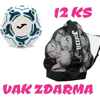 Fotbalový míč 12 x Fotbalový míč JOMA ICEBERG III + vak na míče JOMA
