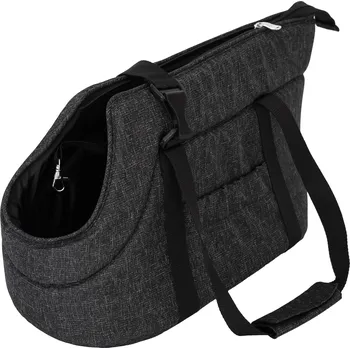 Taška pro psa a kočku DOGGY Taška pro psa cestovní - černá ekolen Velikost: R1 - 42 x 22 x 20 cm (d,v,š)