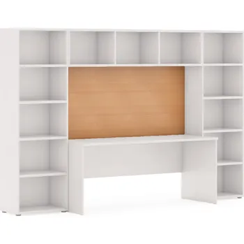 Knihovna Zadní stěna nad stůl INTEGRO, buk