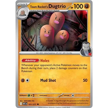 Sběratelská karetní hra Team Rocket's Dugtrio 101/217 - Ascended Heroes Typ karty: Non-Holo