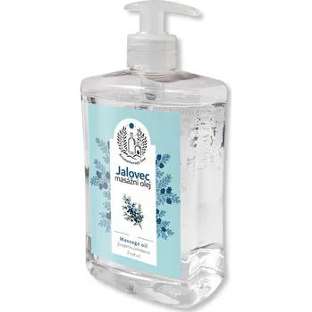 Masážní přípravek MEDISTAR CZ masážní olej JALOVEC 500ml s dávkovačem