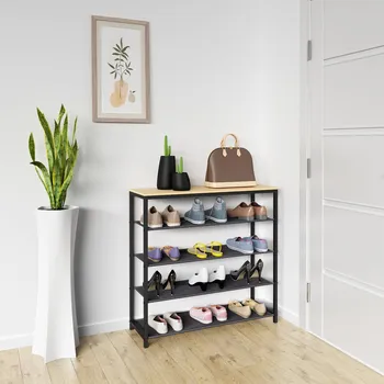 Botník VCM Botník „Taliro 4-přihrádkový“, dub medový 496547