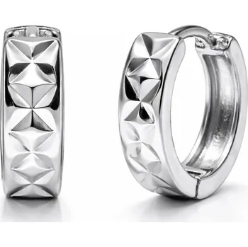 Náušnice Stříbrné kruhové náušnice Fulminare