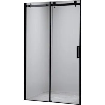 Sprchové dveře BPS-koupelny Posuvné sprchové dveře HYD-PD03G 150 černá/transparent pro instalaci do niky - bez vaničky