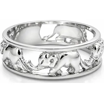 Prsten Stříbrný prsten slon Elefant - 61