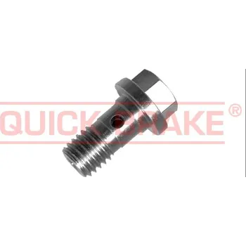 QUICK BRAKE Šroub dutý, upevňovací M10x1.5, délka 28,1 mm, tzv. banjo šroub, na brzdy