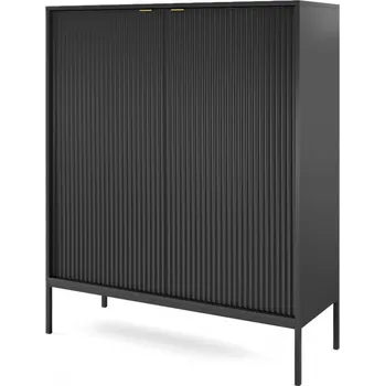 Komoda Komoda Nova 104 cm černá/černý rám