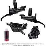 SHIMANO UPGRADE set XT BR-M8220 BL-M8200 BR-př+zad/BL-levá+pravá SM-BH90-1000mm+1700mm resin des. IBRM8220UPGKIT2