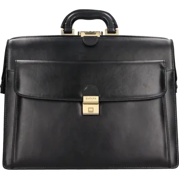 Pánská aktovka Kožená pánská aktovka Katana Monet - černá