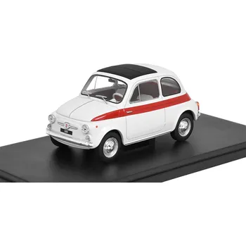 autíčko Fiat 500 1:24 - WhiteBox Fiat 500 - kovový model