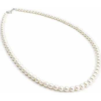 Náhrdelník Náhrdelník Victoria z bílých říčních perel – různé délky - 38 cm