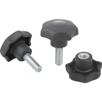 Šroub Hvězdicové úchytky antibakteriální podle DIN 6336 ocelové části z nerezové oceli K0154.12208144