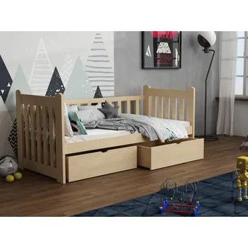 Dětská postel Dětská postel s úložným prostorem Atreus Barva dřeva: Borovice přírodní, 80x180