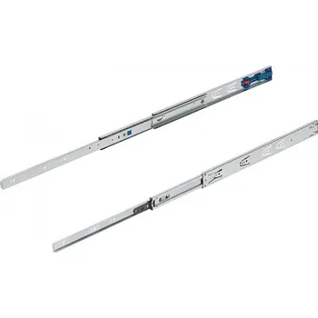 Nábytkové kování Teleskopické lišty ocelové pro boční montáž, plný výsuv, nosnost do 35 kg K1571.0450