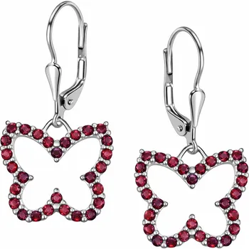 Náušnice Stříbrné náušnice motýlek Cellines