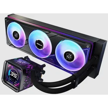 Počítač ASRock PHANTOM GAMING 360 LCD komplet vodního chlazení CPU intel AMD, LCD, ARGB (PG360 LCD BLACK)
