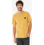 QUECHUA Pánské turistické tričko s krátkým rukávem NH 100 2XL MODRÁ|ŽLUTÁ