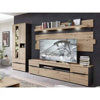 Obývací stěna Obývací stěna Memphis, dub artisan/grafit