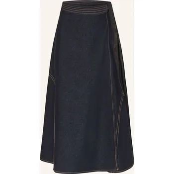 Dámská sukně Mm By Max Mara Dámská Džínová Sukně Rane S Překříženým...