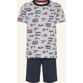 Pánské pyžamo Sanetta Pyžamo, šedá / červená / černá