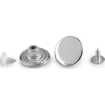 Knoflík Riflový knoflík Jeans velikost 26" nikl 600 ks