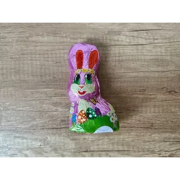 Cukrovinka Chocoland Velikonoční zajíc sedící růžový 60g