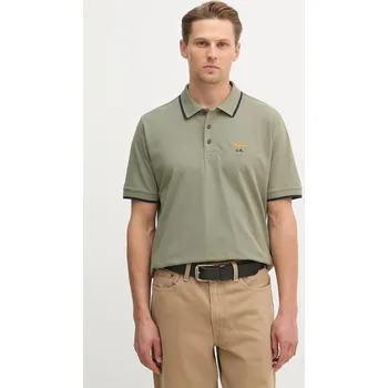 Pánské tričko Bavlněné polo tričko Aeronautica Militare PO1308UP00082 zelená 87X, vel. XXL