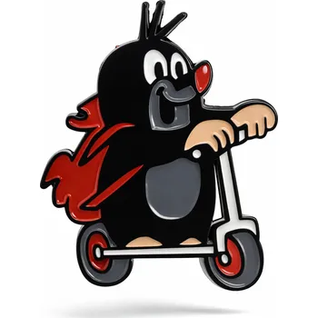 Brož Dětská brož Krteček na koloběžce