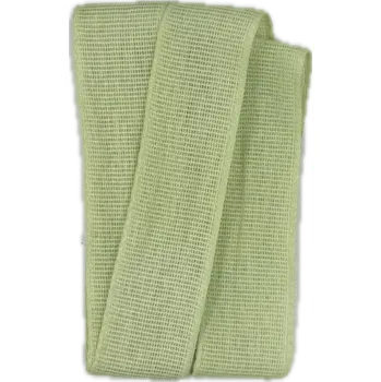 Stuha Stuha látková Nature Taft – Soft Green světle zelená 25mm x 2,5m (8,- Kč/m) (Jednobarevná stuha, bavlněná, oboustranná, barva pistáciová, okraje zpevněné tkaním, Go Green - biologicky odbouratelná)