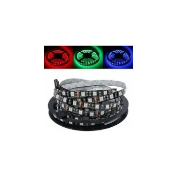 LED páska LED pásek 5050, 14W/m, RGB, 60 diod, 1 m, černý