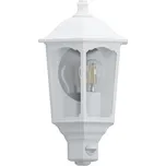 Eglo 97258 - Venkovní nástěnné svítidlo se senzorem MANERBIO 1xE27/60W/230V bílá IP44