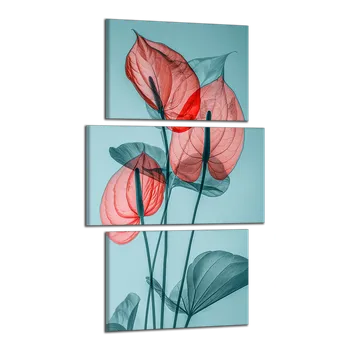 Obraz Obraz na plátně Červené kaly , třídílný 4339CX