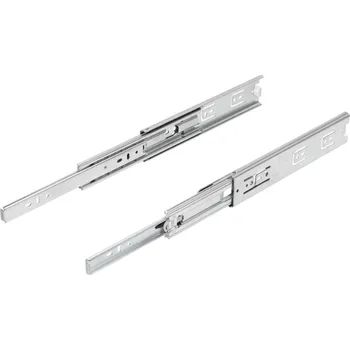 Nábytkové kování Teleskopické lišty, z oceli, pro boční montáž, plný výsuv, nosnost do 68 kg K2087.0500