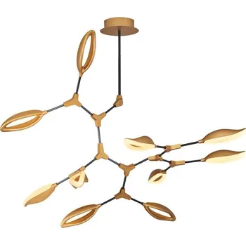 LED Lustr na tyči ASTI 10xLED/7W/230V 3000K zlatá