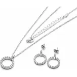 Stříbrná souprava se zirkonovým kruhem Maya