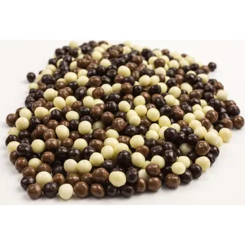 Sušené ovoce Pufované rýžové kuličky v třech čokoládách 3 kg LES FRUITS DU PARADIS