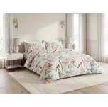 Povlečení z mikrovlákna ORANGE FLOWERS bílé Rozměr povlečení: 2 ks 70 x 80 cm | 160 x 200 cm