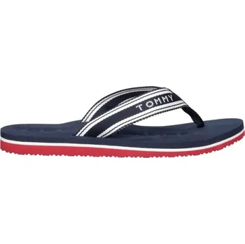 Dámská obuv Dámské žabky Tommy Hilfiger TH WEBBING SUMMER SANDAL 36 Tmavě modrá, Bílá, Červená