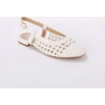 Slingback baleríny bílá 41