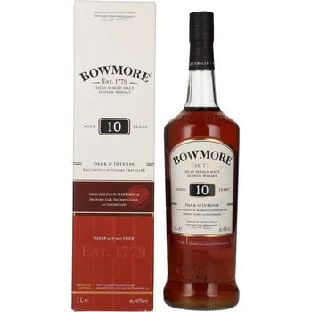 Nápoj Bowmore DARK & INTENSE Islay Single Malt Whisky 10y 40% 1 l (tuba)