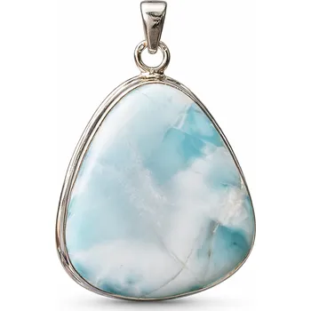 Přívěsek Stříbrný přívěsek s larimarem Veleina kapka