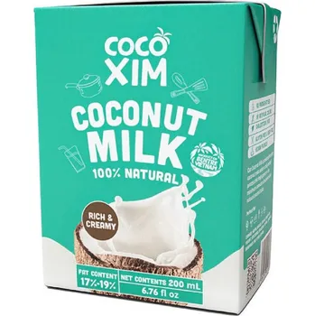 Rostlinné mléko Kokosové mléko VEGAN 17-19% - Cocoxim 200ml