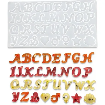 Silikonová forma – psací písmena A-Z a další tvary