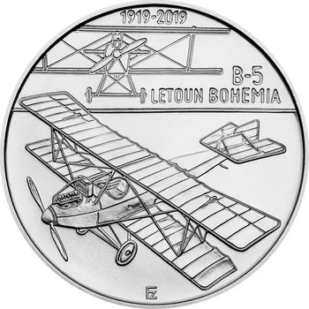 Česká republika. 200 Kč 2019. Sestrojení prvního letadla české výroby Bohemia B-5. Běžná kvalita. Bez certifikátu.