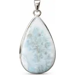 Stříbrný přívěsek s larimarem Veleina vlna