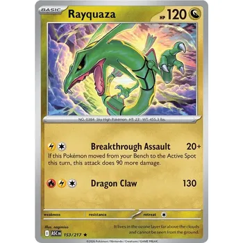 Sběratelská karetní hra Rayquaza 153/217 - Ascended Heroes Typ karty: Energy Reverse Holo