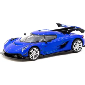 autíčko Koenigsegg Jesko Attack modrá 1:64 - TARMAC Models Koenigsegg Jesko - kovový model